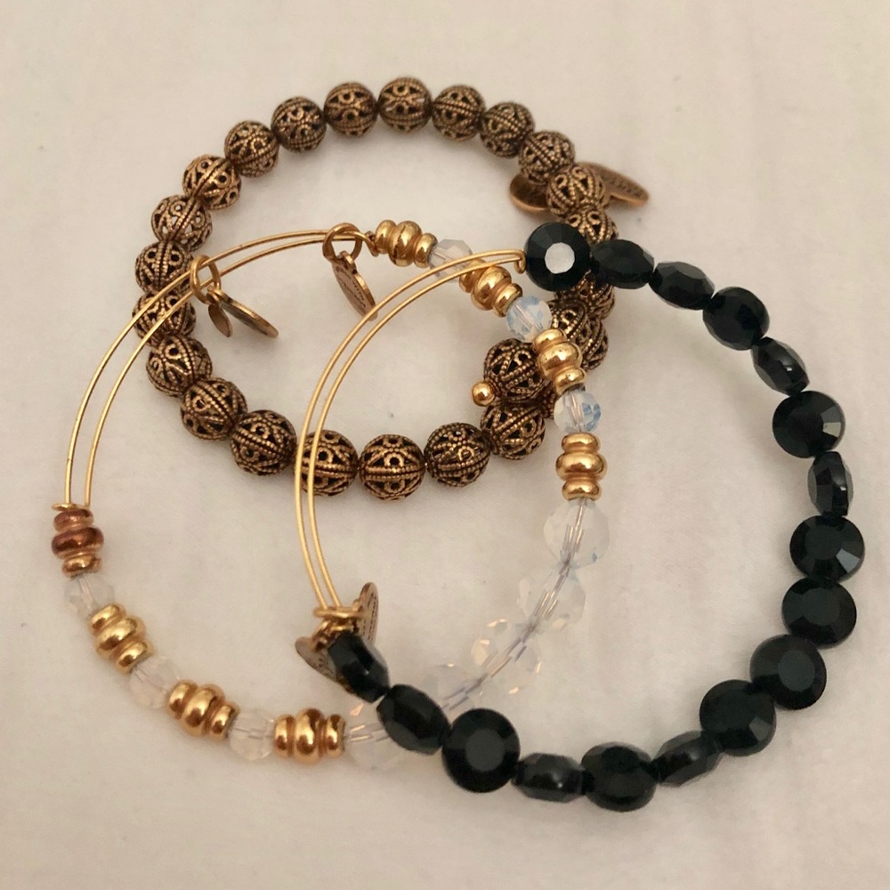 Set of Alex and Ani bracelets (3)